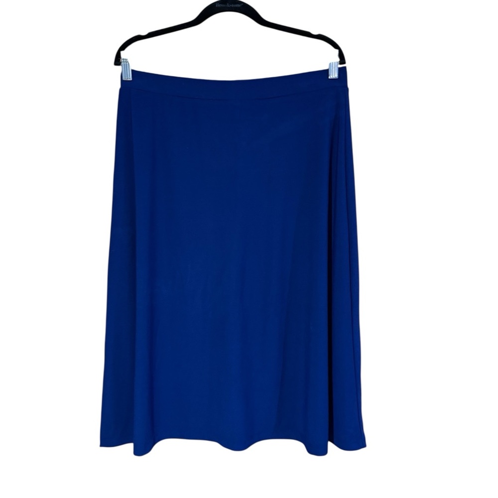 Kasper Royal Blue A Line Skirt - Picture 1 of 4